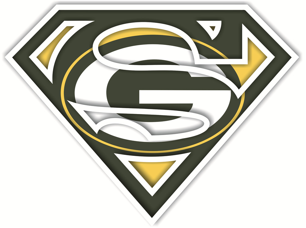 Green Bay Packers superman logos iron on heat transfer
